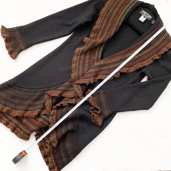 Angel Design By Sabri Ozel Italian Yarn Merino Wool Cardigan Sweater - Picture 10 of 12